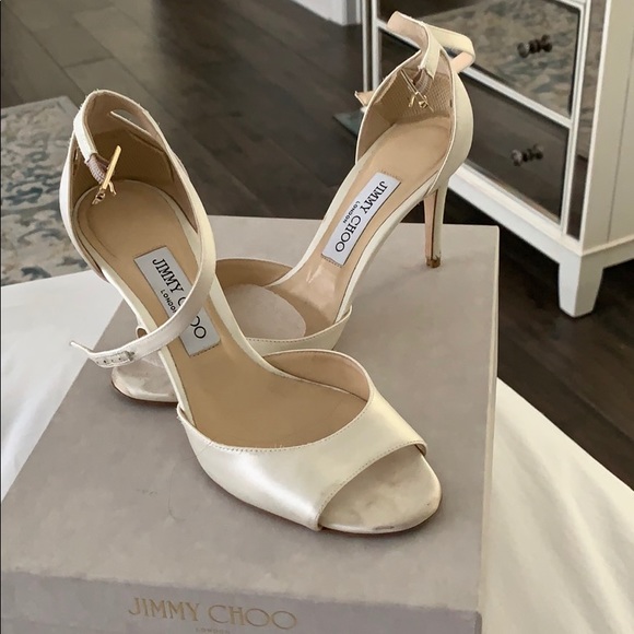 Jimmy Choo | Shoes | Jimmy Choo Annie 85 Satin Wedding Shoes | Poshmark